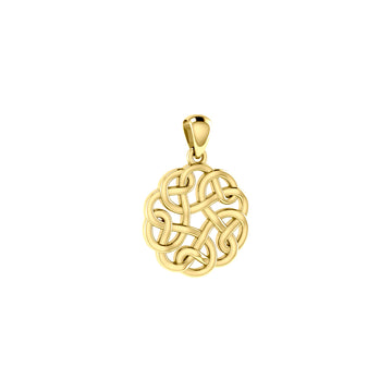 Celtic Knotwork Solid Gold Pendant GTP682